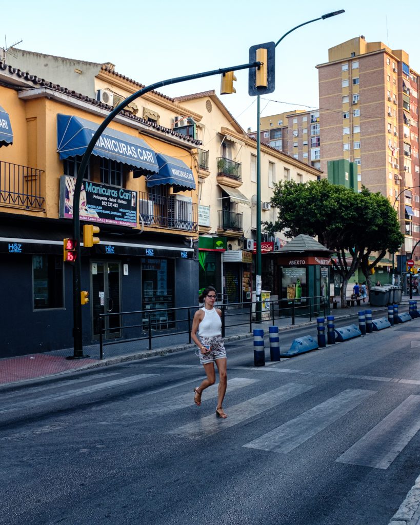 Running across the street on a red light was risky.